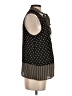 Elle 100% Polyester Black Sleeveless Blouse Size S - photo 4