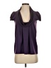 Aqua 100% Polyester Purple Short Sleeve Blouse Size S - photo 1