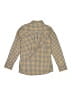 Lands' End 100% Cotton Checkered-gingham Yellow Blue Long Sleeve Button-Down Shirt Size 10 - 12 - photo 2