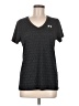 Under Armour 100% Polyester Black Gray Active T-Shirt Size M - photo 1