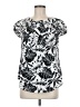 Unbranded Black Short Sleeve Blouse Size M - photo 1