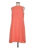 ZZ 100% Polyester Solid Orange Casual Dress Size M - photo 1