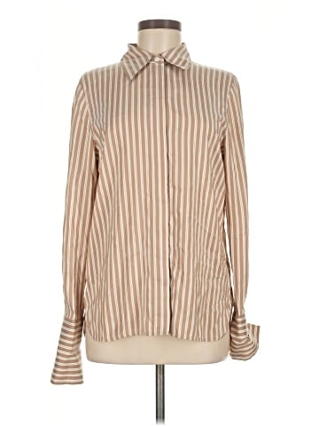 Lafayette 148 New York Long Sleeve Silk Top (view 1)