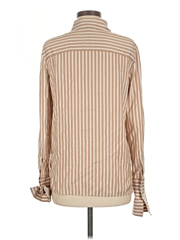 Lafayette 148 New York Long Sleeve Silk Top (view 2)