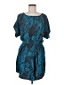 Express 100% Polyester Teal Casual Dress Size M - photo 1