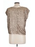 Aryn K. 100% Polyester Metallic Gold Short Sleeve Top Size L - photo 2
