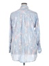 Nine West 100% Polyester Animal Print Blue Long Sleeve Blouse Size XXL - photo 2