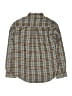 Burberry 100% Cotton Plaid Brown Long Sleeve Button-Down Shirt Size 10 - photo 2