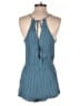 Forever 21 Chevron-herringbone Teal Romper Size S - photo 2