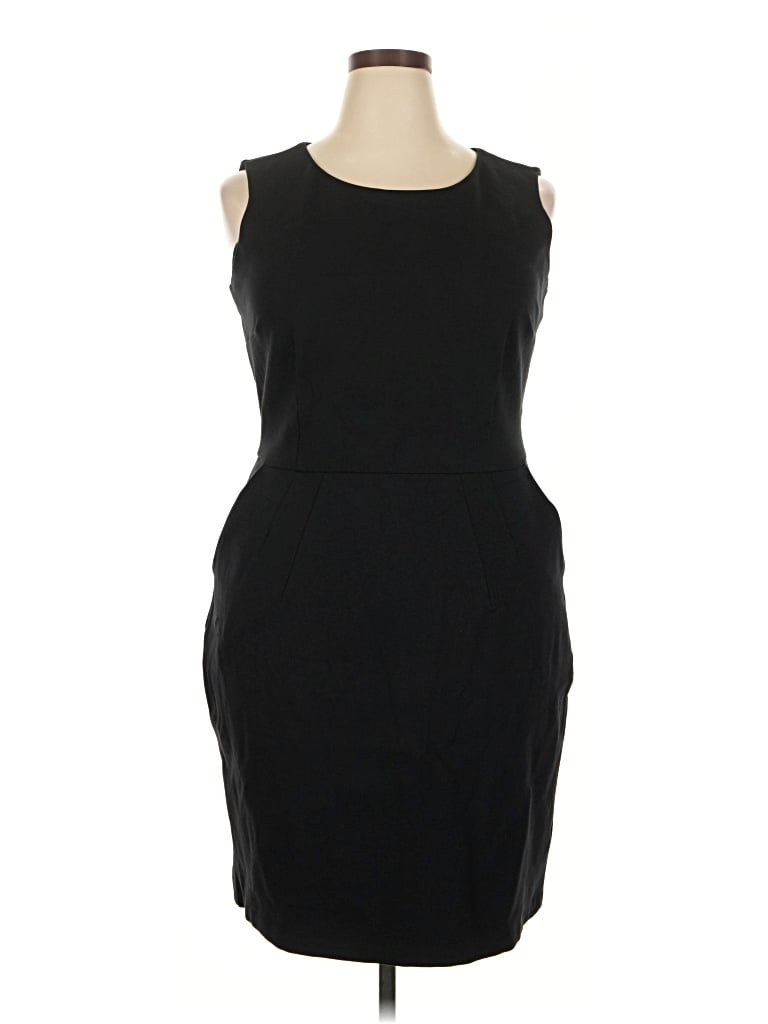 Pre-owned Lands' End Cocktail Dress In Black