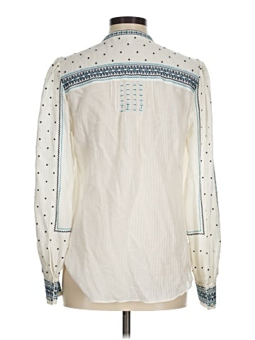 Veronica Beard Long Sleeve Silk Top (view 2)