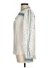 Veronica Beard Ivory Long Sleeve Silk Top Size 6 - photo 5