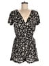 Lefties 100% Cotton Floral Black Romper Size M - photo 1