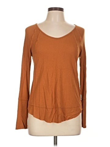 Raw Edge Long Sleeve Top (view 1)