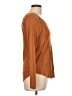 Raw Edge Brown Long Sleeve Top Size Lg - photo 4