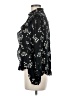 AaKaa 100% Polyester Black Long Sleeve Blouse Size M - photo 5