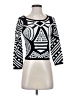 Badgley Mischka Graphic Black Pullover Sweater Size XS - photo 1