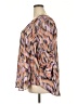 Torrid 100% Polyester Animal Print Stripes Zebra Print Pink 3/4 Sleeve Blouse Size 3X Plus (3) - photo 5