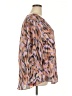 Torrid 100% Polyester Animal Print Stripes Zebra Print Pink 3/4 Sleeve Blouse Size 3X Plus (3) - photo 4