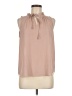 Violet & Claire Tan Sleeveless Blouse Size M - photo 1