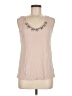 Ann Taylor LOFT Tan Sleeveless Blouse Size M - photo 1