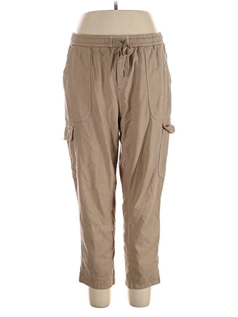 Pre-owned Athleta Cargo Pants In Tan