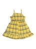 PatPat 100% Polyester Plaid Yellow Dress Size 4 - 5 - photo 2