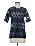 en elle Blue Short Sleeve Top Size 4 - photo 1