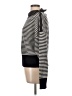 Max Mara Stripes Black Turtleneck Sweater Size L - photo 5