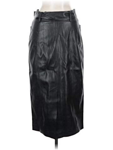 Theory Faux Leather Skirt (view 2)