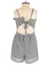 Kendall & Kylie Checkered-gingham Gray Romper Size S - photo 2