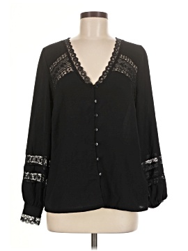 Black Tape Long Sleeve Blouse