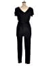 Almost Famous 100% Polyester Solid Black Jumpsuit Size 1X - photo 2