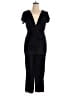 Almost Famous 100% Polyester Solid Black Jumpsuit Size 1X - photo 1