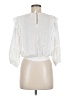 Glam 100% Cotton Ivory 3/4 Sleeve Blouse Size M - photo 2