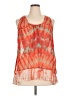 American Rag Cie 100% Polyester Orange Sleeveless Blouse Size 1X - photo 1