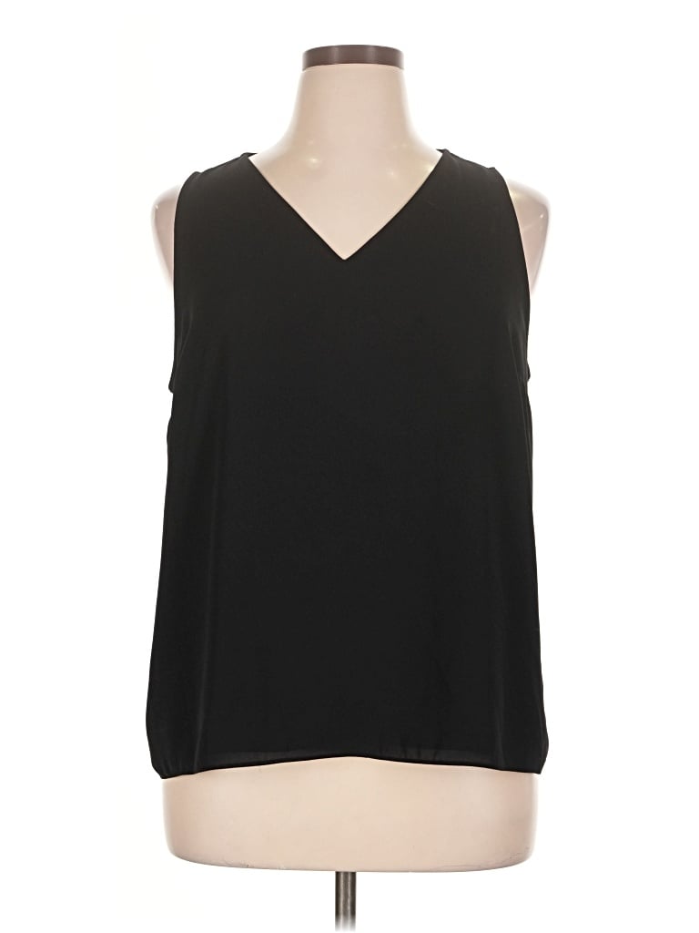 Pre-owned Nine West Sleeveless Blouse In Black