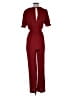Boden 100% Viscose Solid Burgundy Jumpsuit Size 10 - photo 2