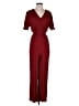 Boden 100% Viscose Solid Burgundy Jumpsuit Size 10 - photo 1