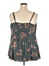 Torrid 100% Polyester Floral Gray Sleeveless Blouse Size 2X Plus (2) - photo 2