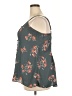 Torrid 100% Polyester Floral Gray Sleeveless Blouse Size 2X Plus (2) - photo 5