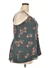 Torrid 100% Polyester Floral Gray Sleeveless Blouse Size 2X Plus (2) - photo 4