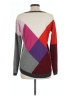 Ella Moss Color Block Burgundy Pullover Sweater Size L - photo 2