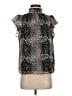 1.State 100% Polyester Black Short Sleeve Blouse Size S - photo 1