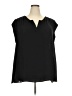 DR2 100% Polyester Black Sleeveless Blouse Size 3X - photo 1