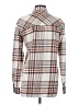 RSQ 100% Cotton Plaid Ivory Long Sleeve Button-Down Shirt Size XS - photo 2