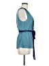 Lil Blue Sleeveless Blouse Size 8 - photo 4