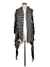 One World Houndstooth Black Ivory Cardigan Size M - photo 1