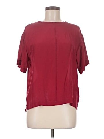 Pomandere Short Sleeve Silk Top (view 1)