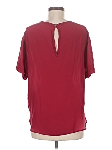 Pomandere Short Sleeve Silk Top (view 2)